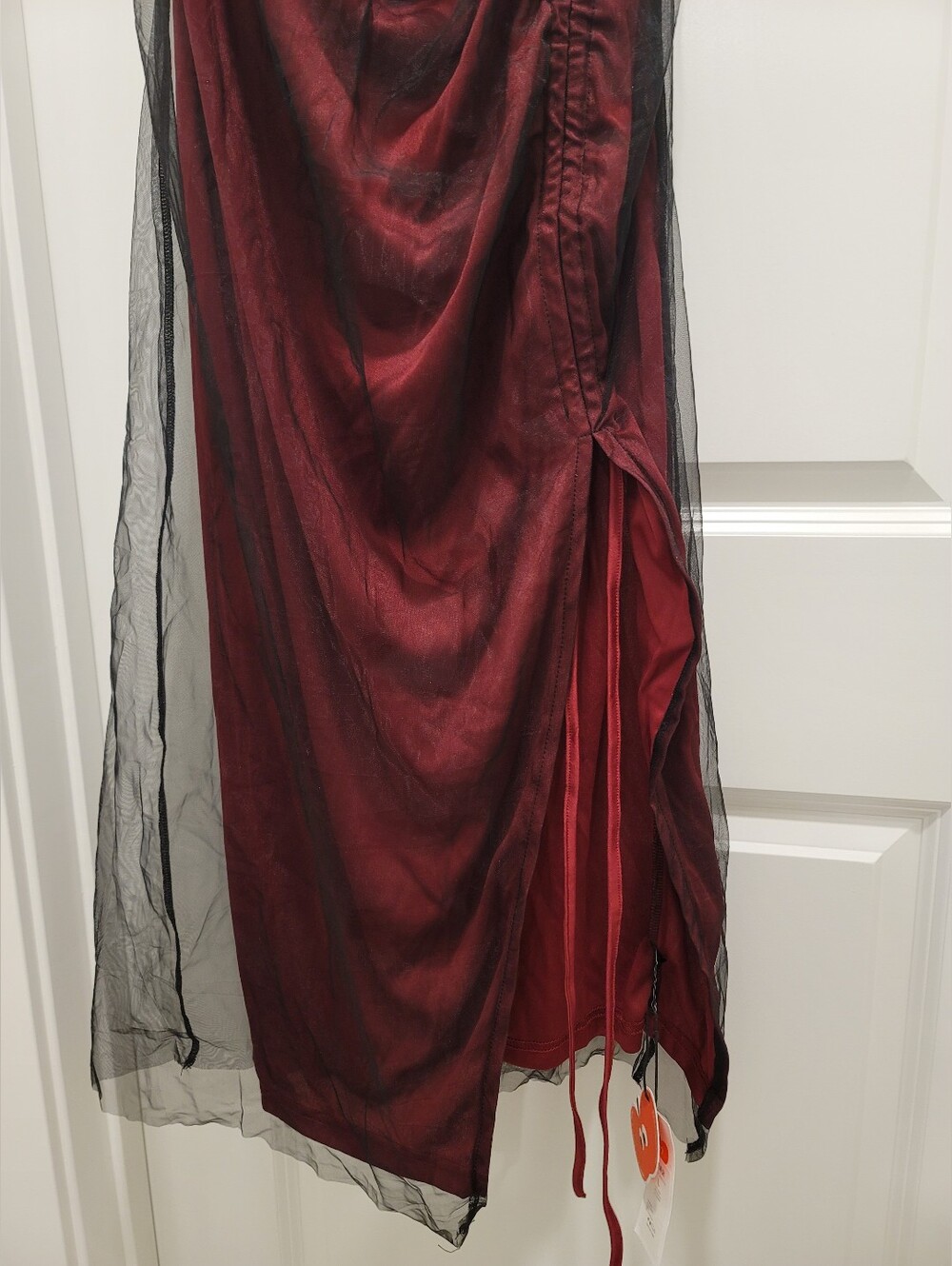 Mesh Drawstring Maxi Dress - Picture 5 of 8